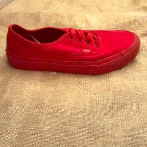 Red vans used authentic